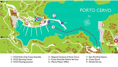 map of porto cervo.